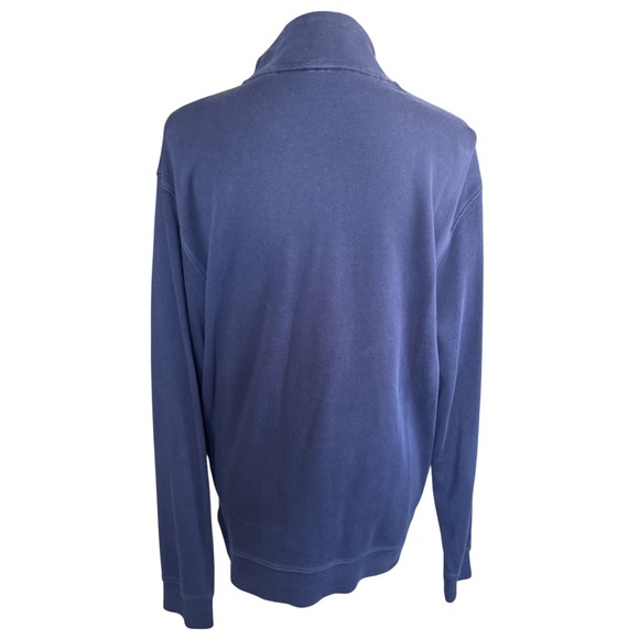 Vineyard Vines Men's Navy Blue 1/4 Zip Pullover Sweatshirt, Size Medium - Picture 2 of 4